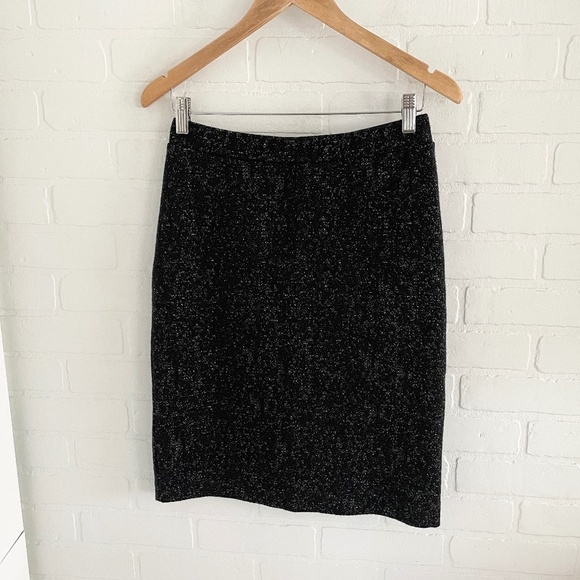 Vintage y2K 90s Pencil skirt Lurex Stretch Rockstar girlfriend Whimsygoth S - Picture 2 of 9